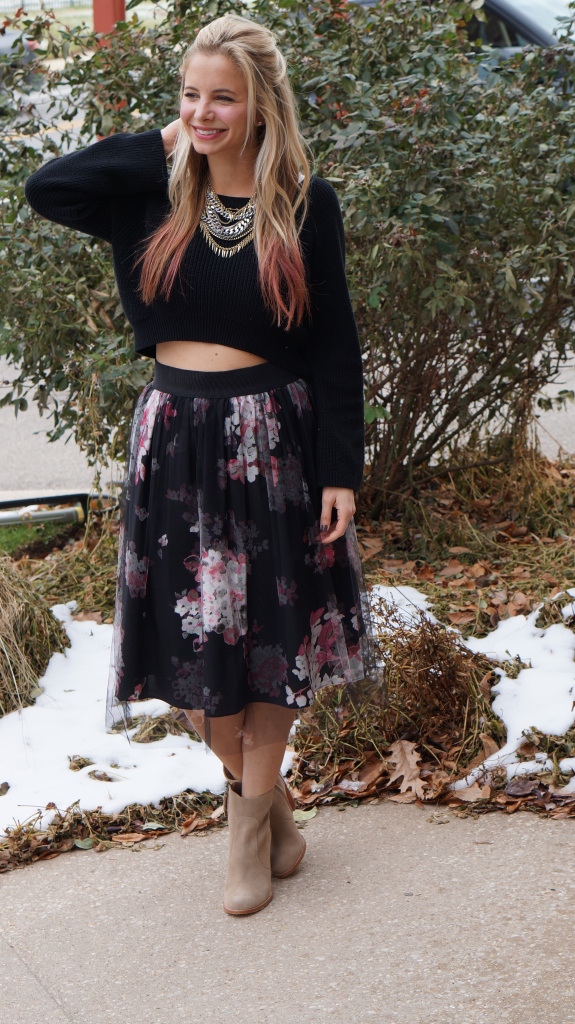 nanette lapore floral skirt