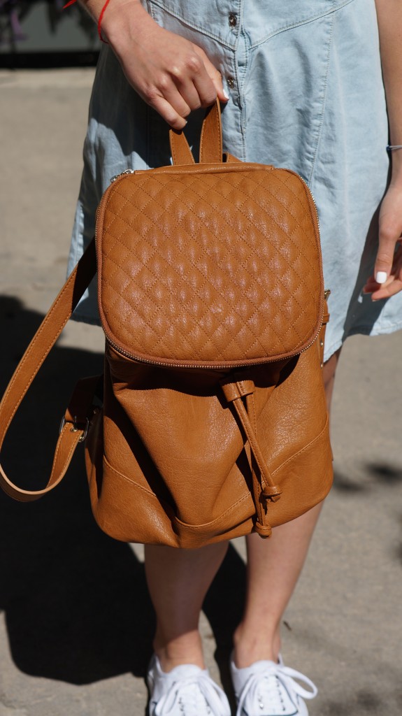Brown Leather Back Pack