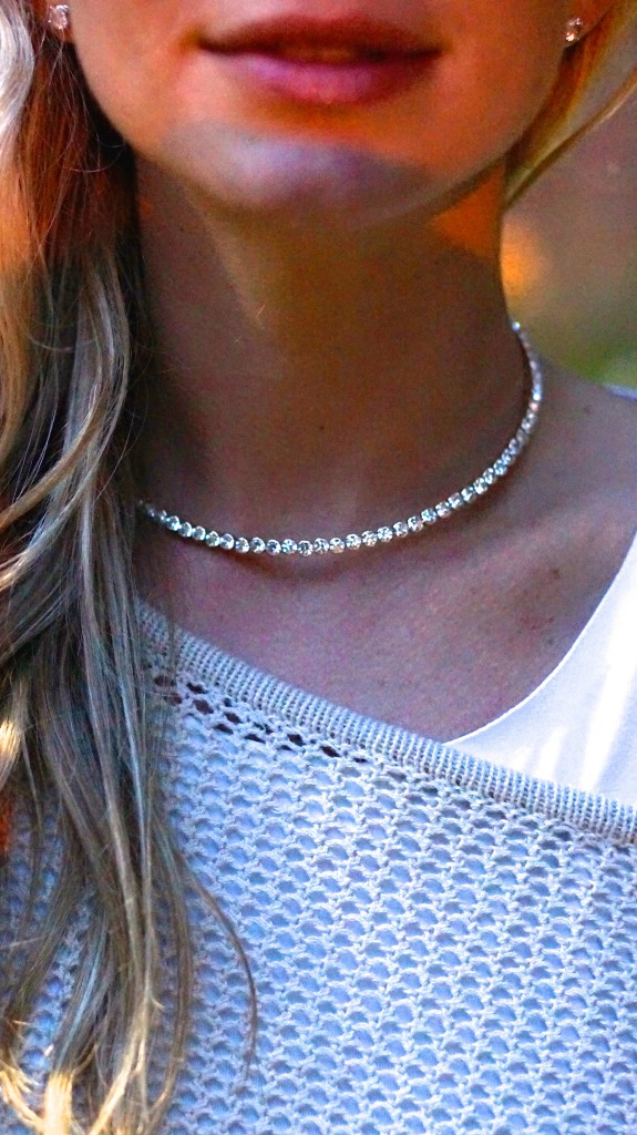 rhinestone diamond choker necklace from akira