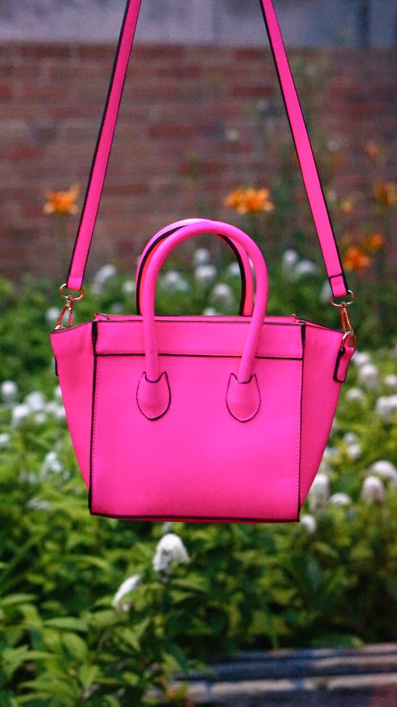 pink celine style bag