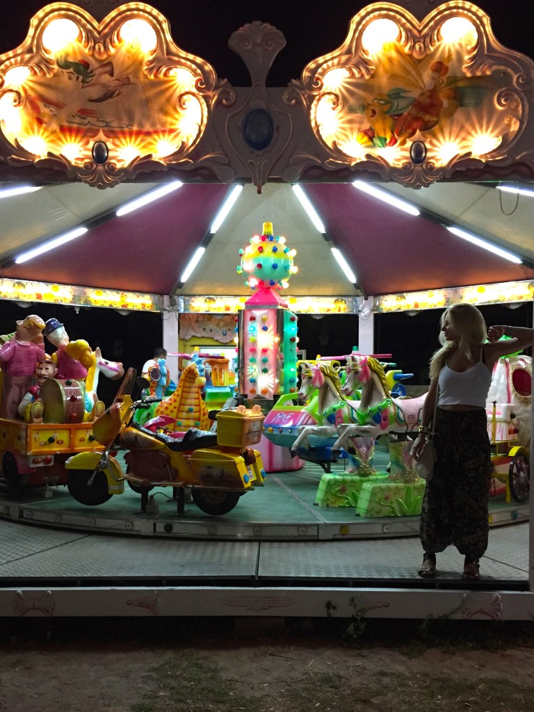 Carnival at night in Cefalu
